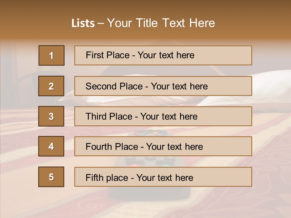 Bright Bedding Cozy PowerPoint Template