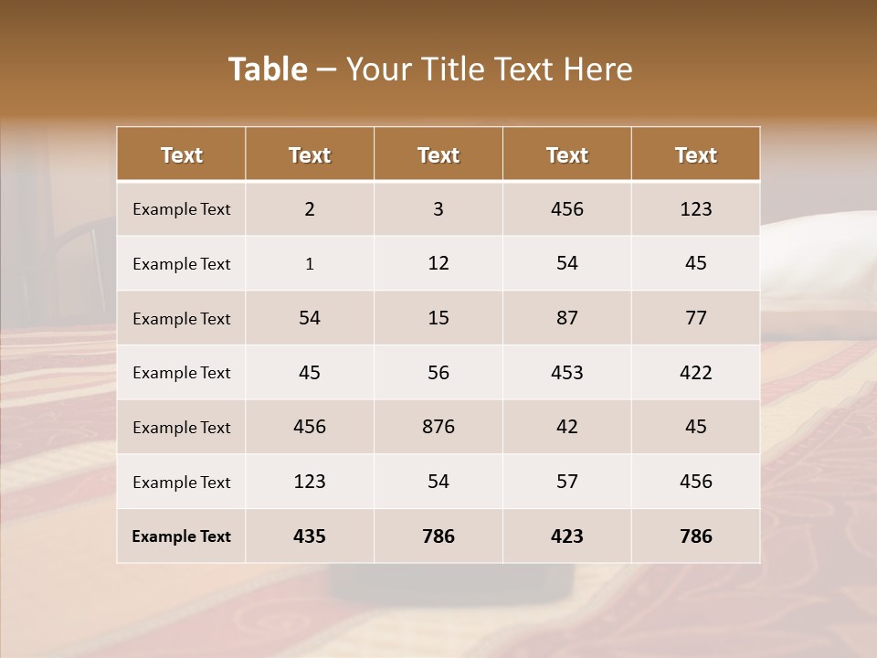 Bright Bedding Cozy PowerPoint Template