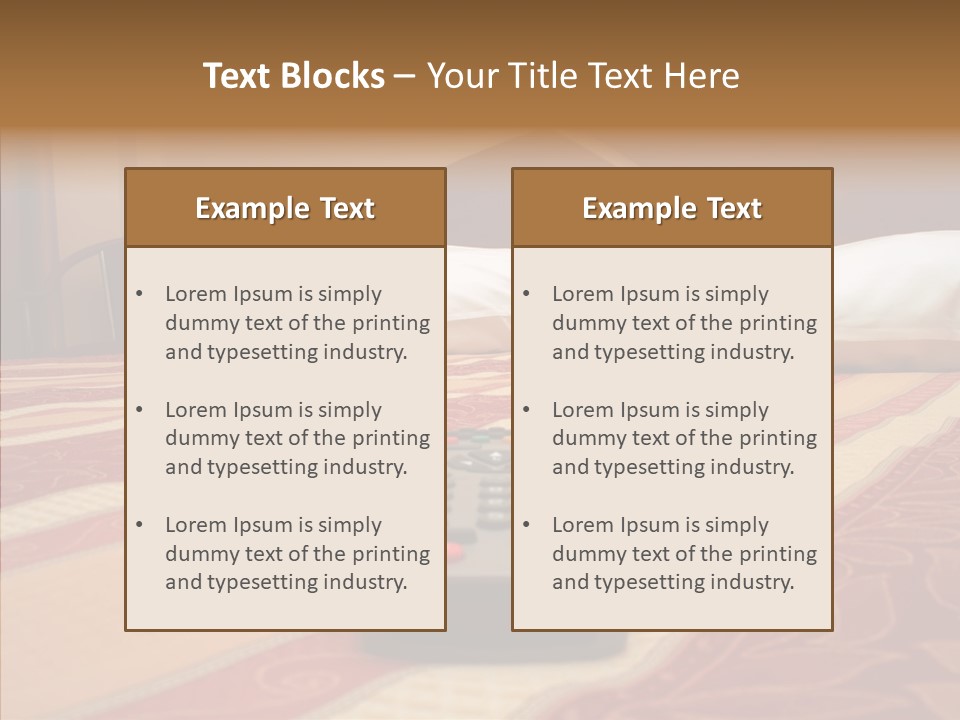Bright Bedding Cozy PowerPoint Template