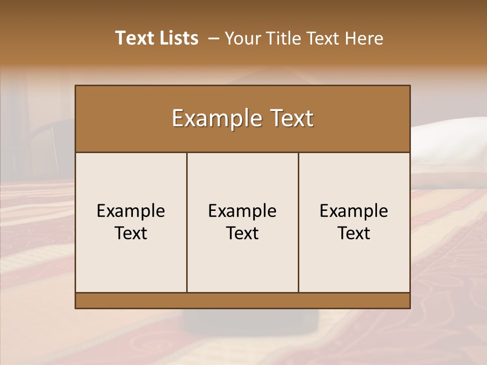 Bright Bedding Cozy PowerPoint Template