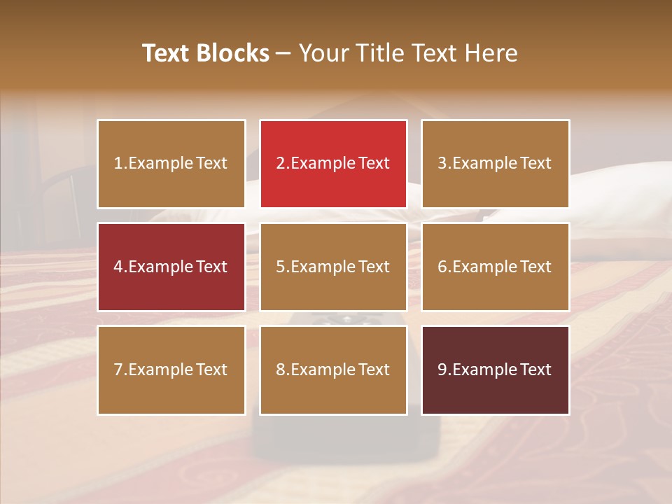 Bright Bedding Cozy PowerPoint Template