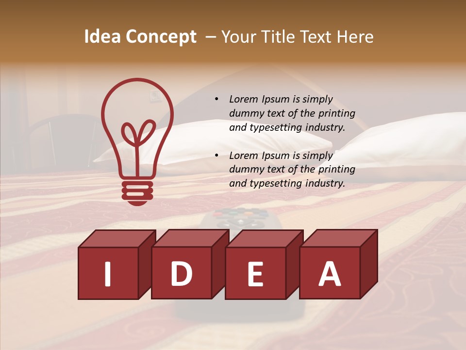 Bright Bedding Cozy PowerPoint Template