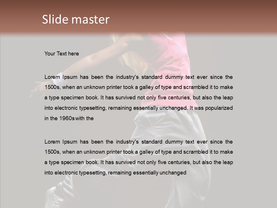 Aerobics Action Grace PowerPoint Template