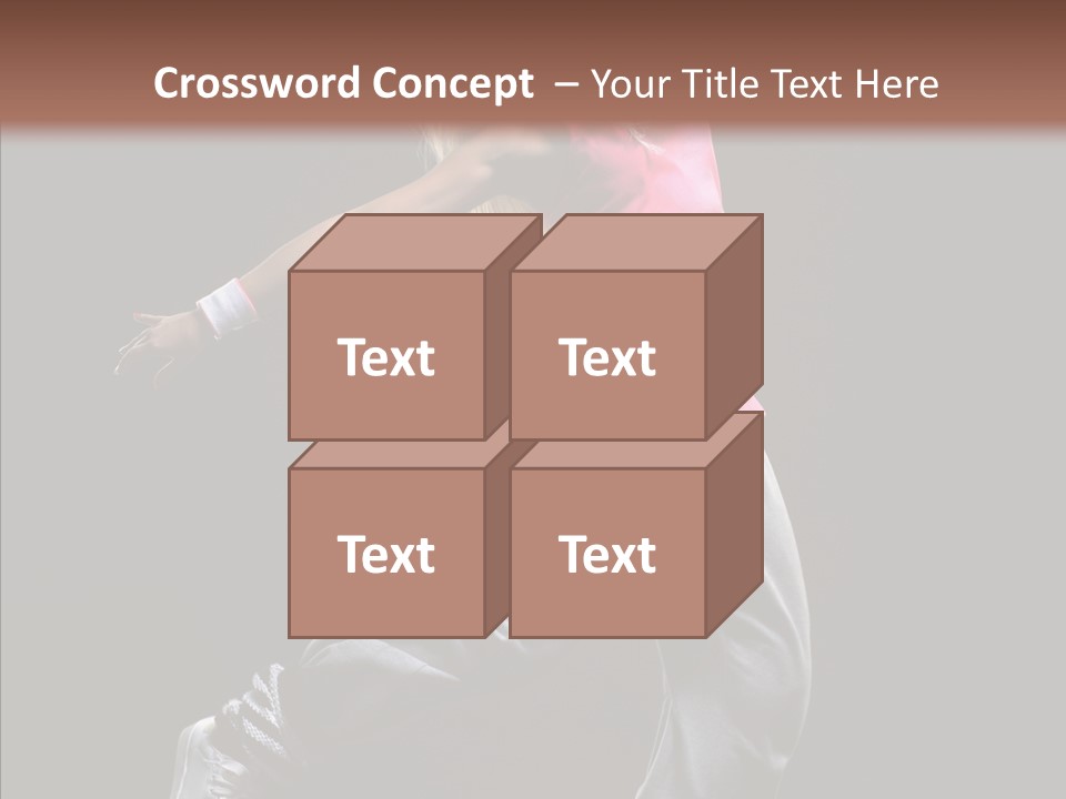 Aerobics Action Grace PowerPoint Template