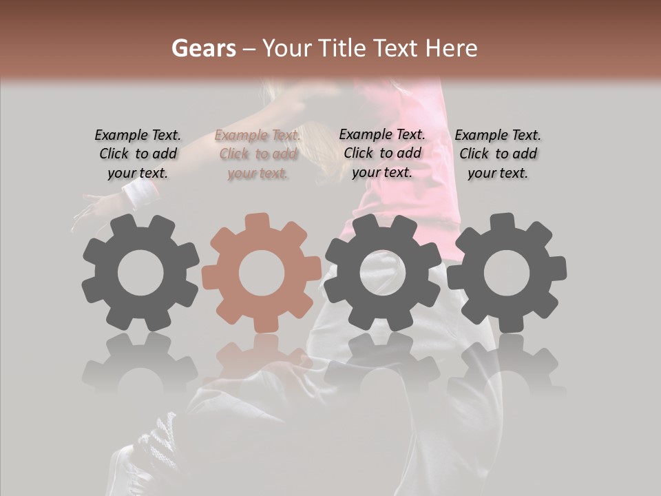 Aerobics Action Grace PowerPoint Template