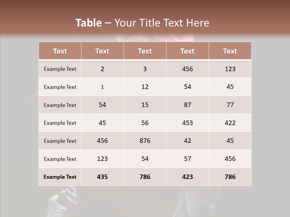 Aerobics Action Grace PowerPoint Template