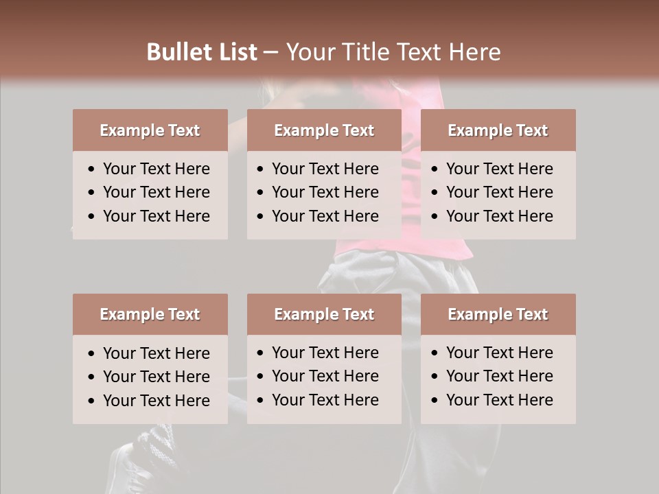 Aerobics Action Grace PowerPoint Template