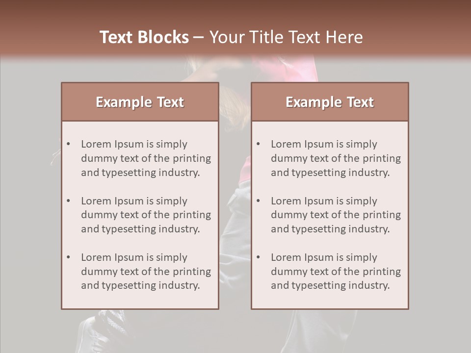 Aerobics Action Grace PowerPoint Template