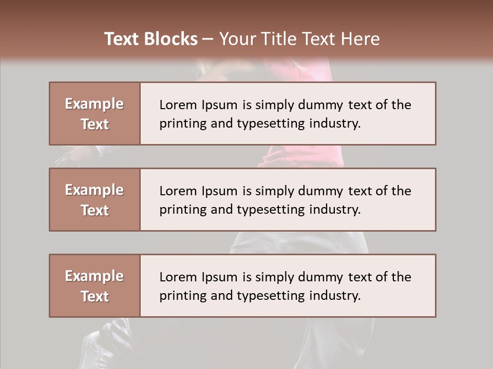 Aerobics Action Grace PowerPoint Template