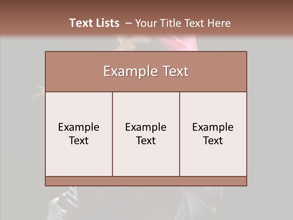 Aerobics Action Grace PowerPoint Template