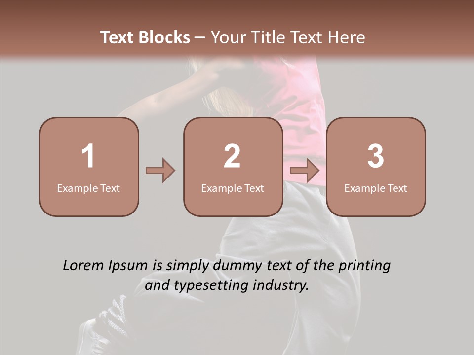 Aerobics Action Grace PowerPoint Template