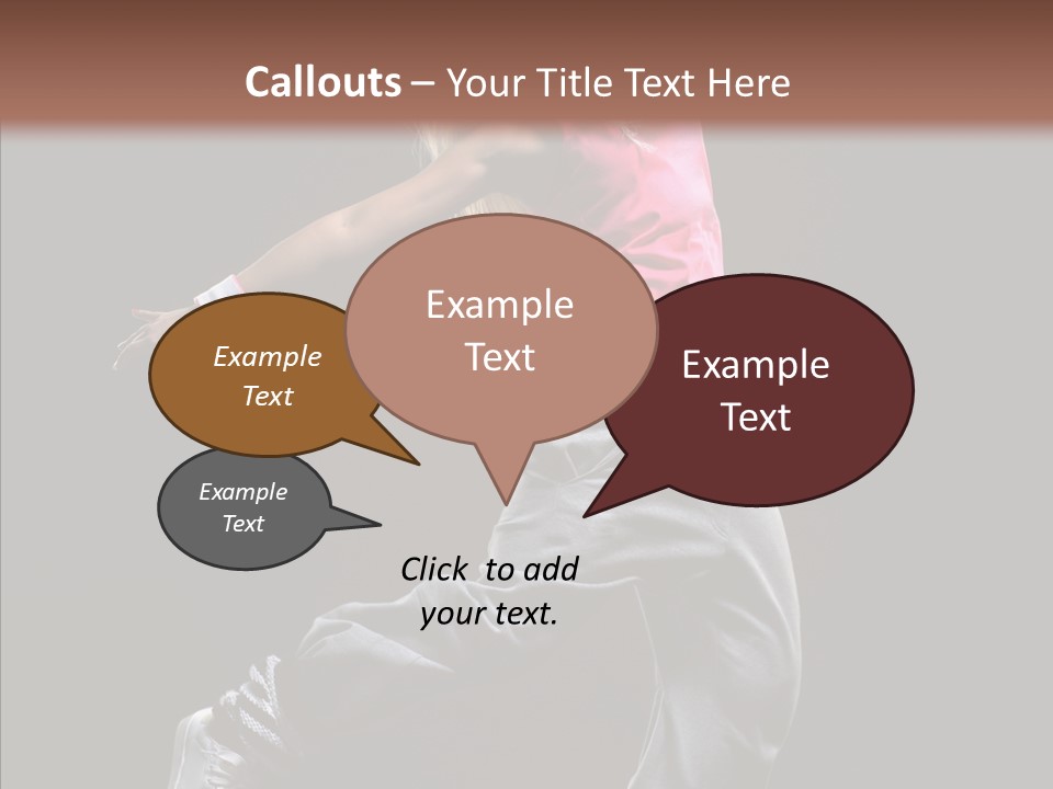 Aerobics Action Grace PowerPoint Template