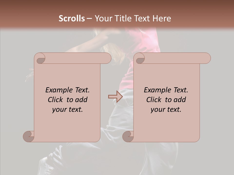 Aerobics Action Grace PowerPoint Template