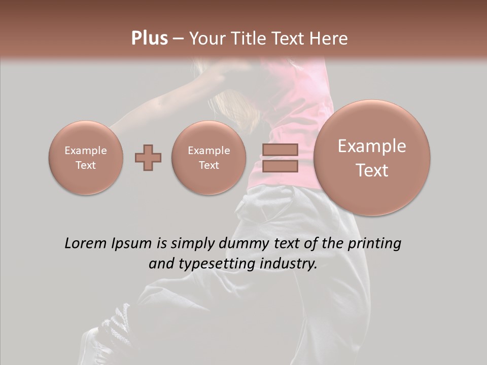 Aerobics Action Grace PowerPoint Template