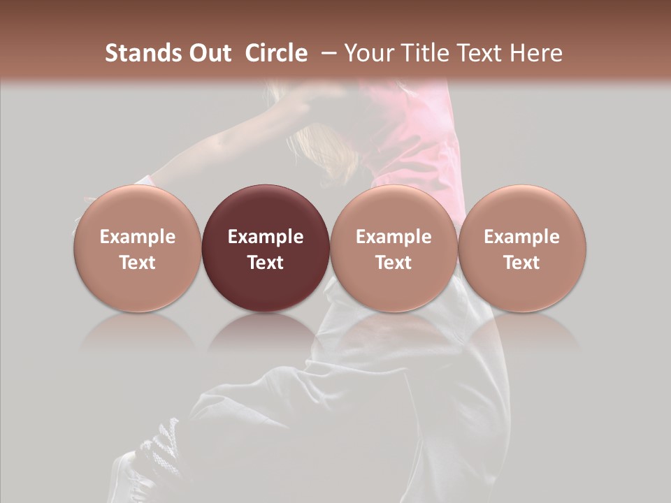 Aerobics Action Grace PowerPoint Template