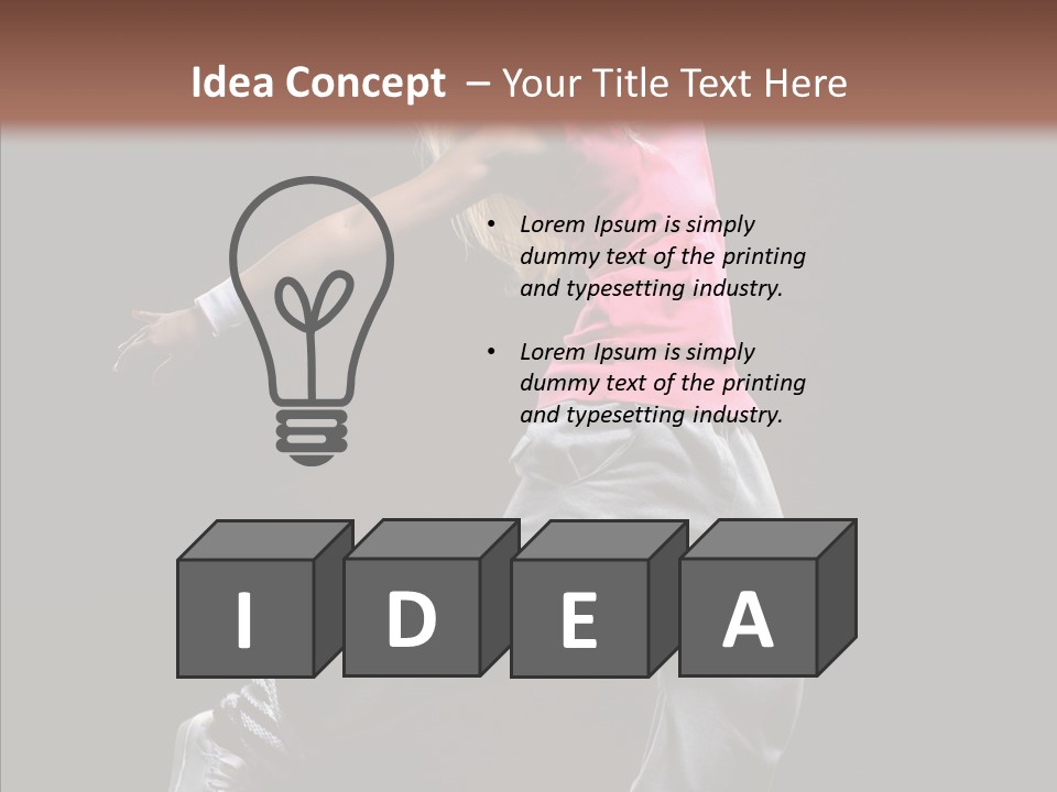 Aerobics Action Grace PowerPoint Template