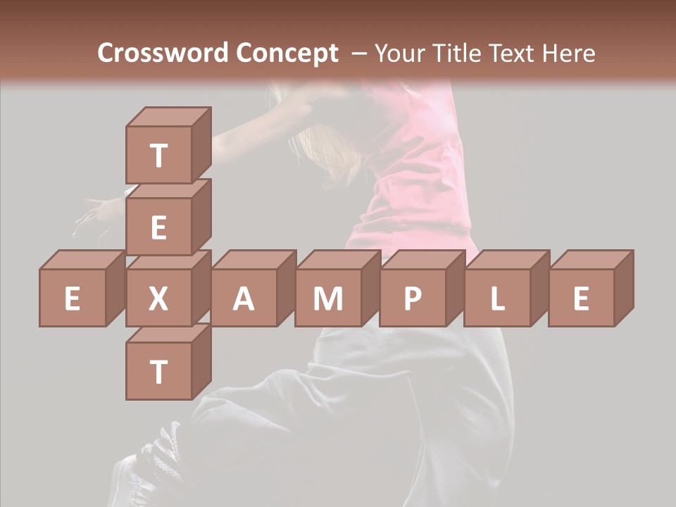 Aerobics Action Grace PowerPoint Template