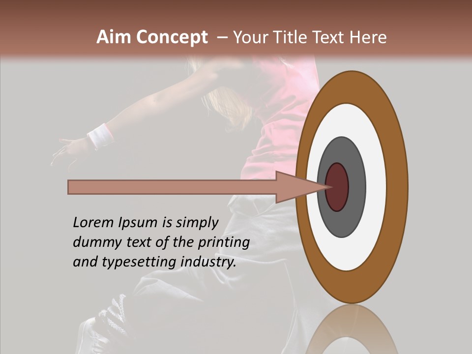 Aerobics Action Grace PowerPoint Template