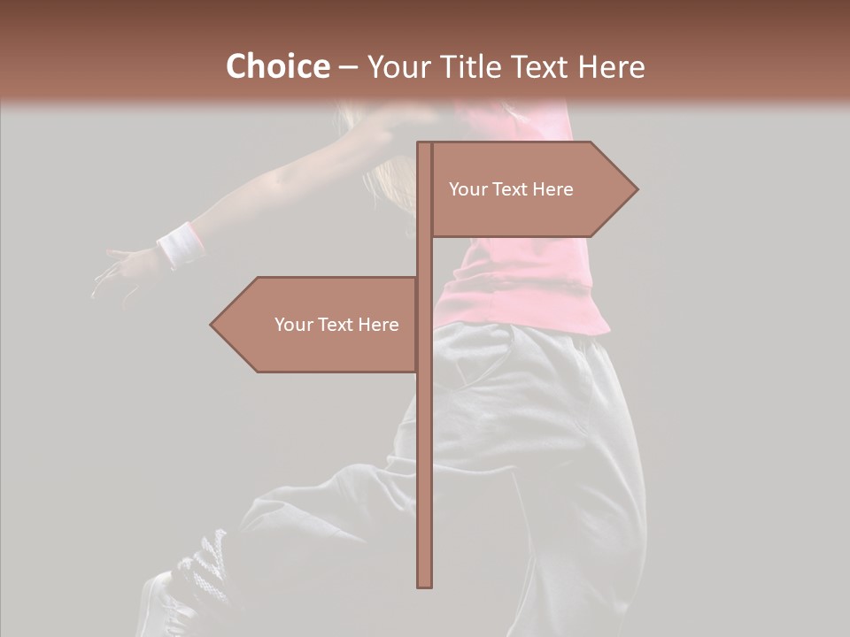 Aerobics Action Grace PowerPoint Template