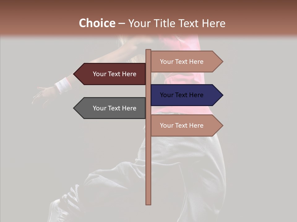 Aerobics Action Grace PowerPoint Template