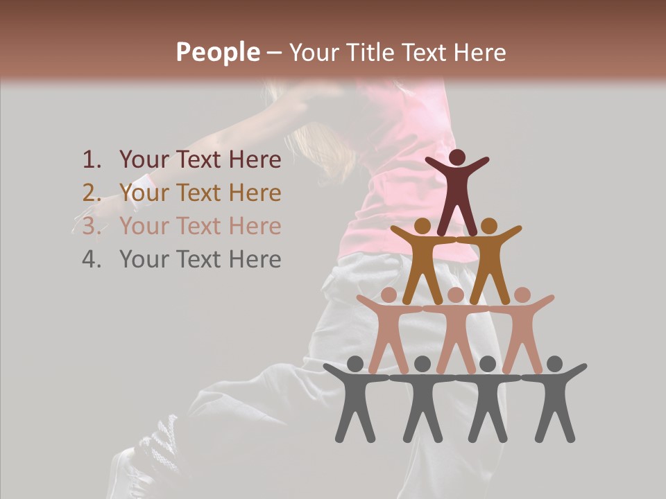 Aerobics Action Grace PowerPoint Template