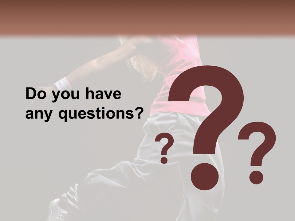 Aerobics Action Grace PowerPoint Template