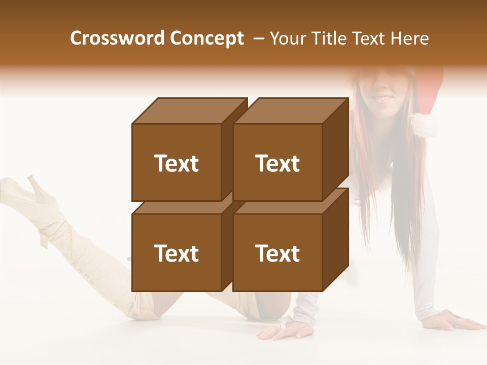 Hot Girl Hair PowerPoint Template