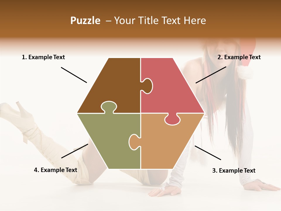 Hot Girl Hair PowerPoint Template