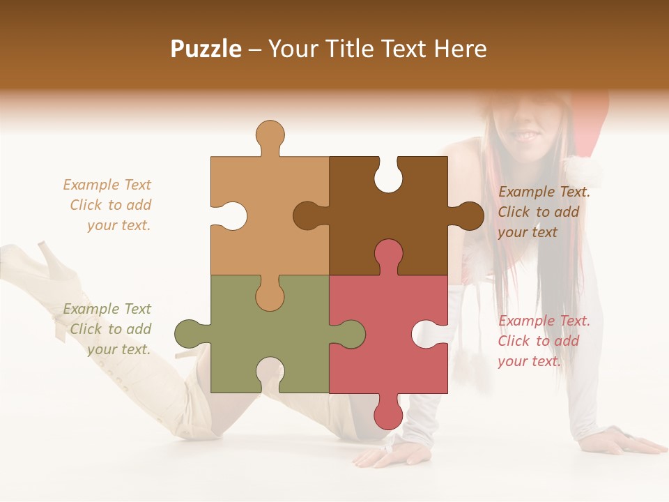 Hot Girl Hair PowerPoint Template