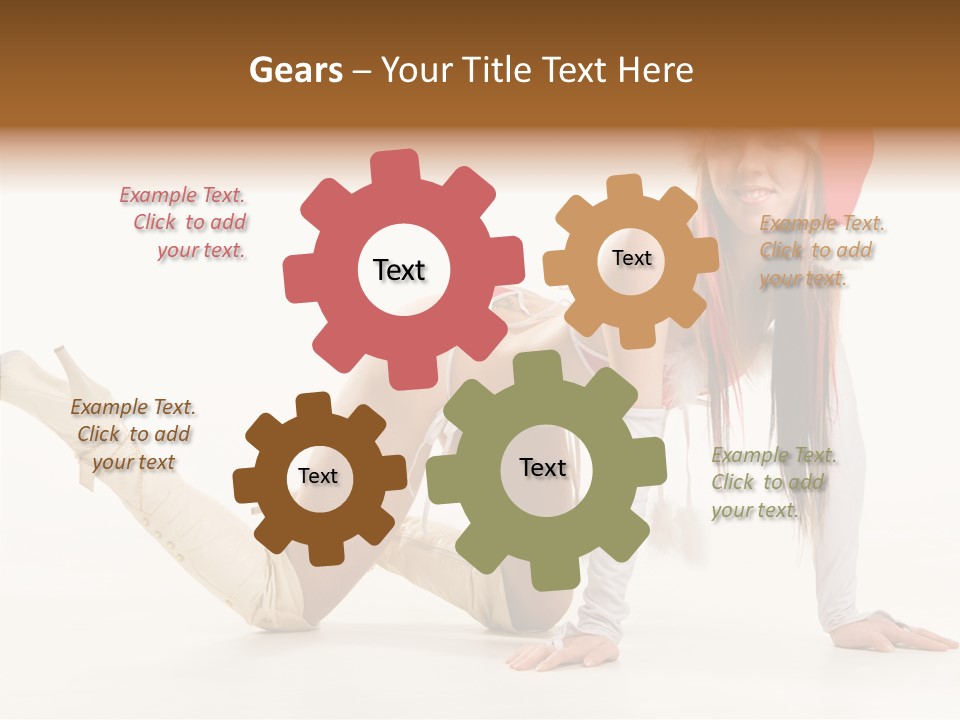 Hot Girl Hair PowerPoint Template