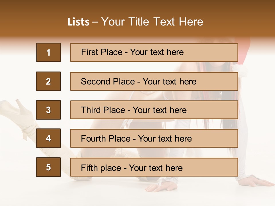 Hot Girl Hair PowerPoint Template