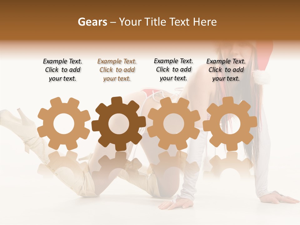 Hot Girl Hair PowerPoint Template