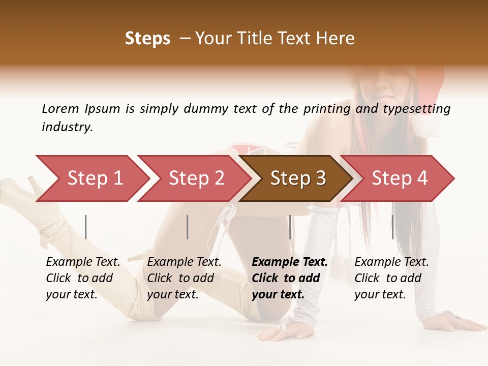 Hot Girl Hair PowerPoint Template