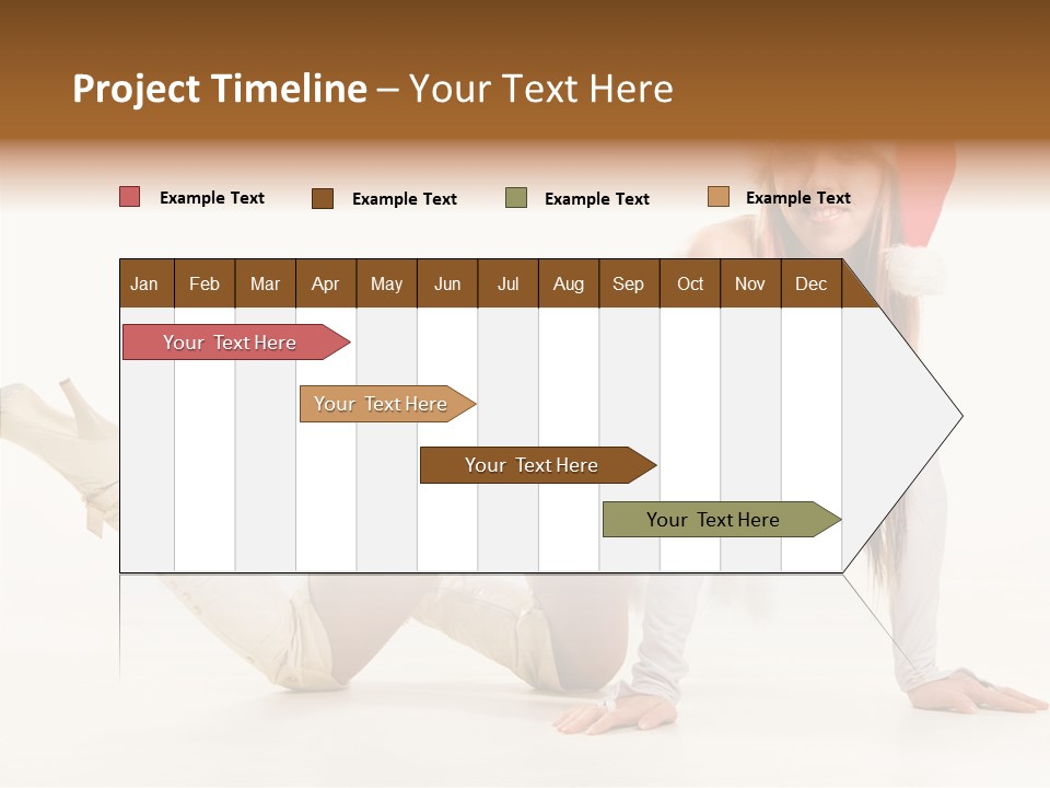 Hot Girl Hair PowerPoint Template