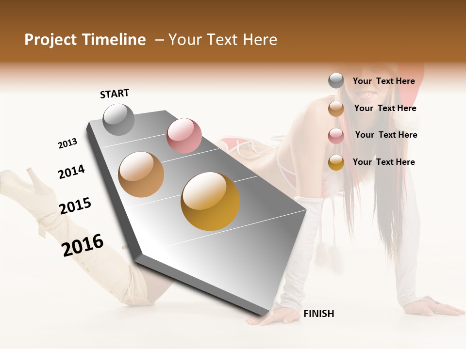 Hot Girl Hair PowerPoint Template