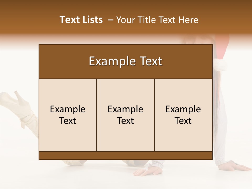 Hot Girl Hair PowerPoint Template