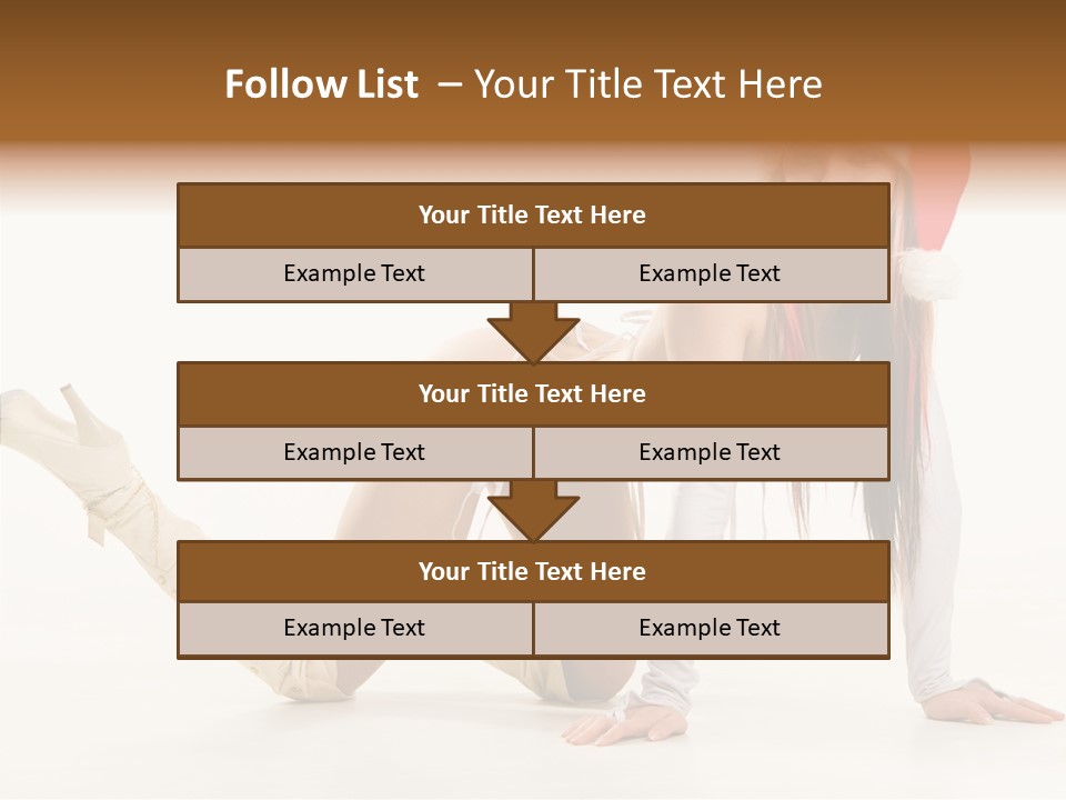 Hot Girl Hair PowerPoint Template