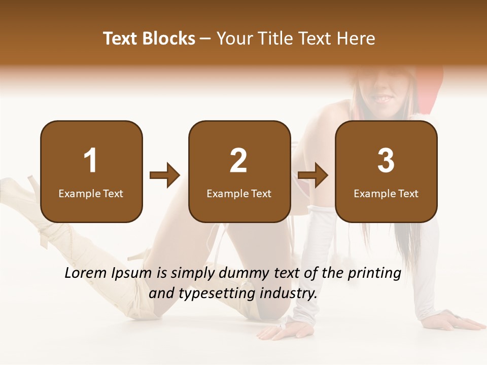 Hot Girl Hair PowerPoint Template