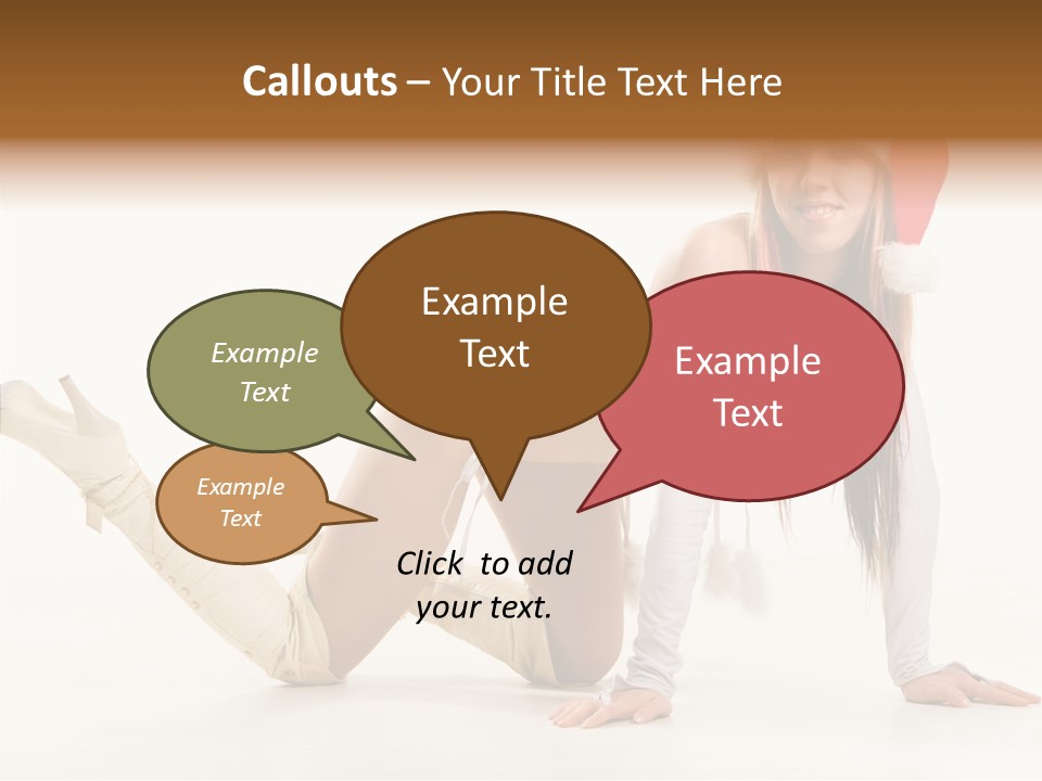 Hot Girl Hair PowerPoint Template