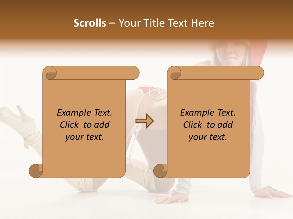 Hot Girl Hair PowerPoint Template