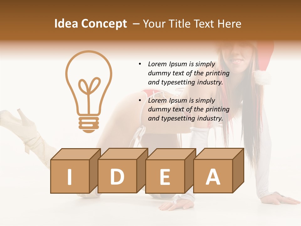 Hot Girl Hair PowerPoint Template