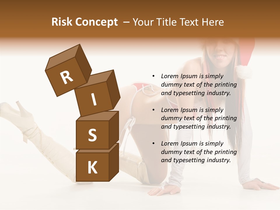 Hot Girl Hair PowerPoint Template