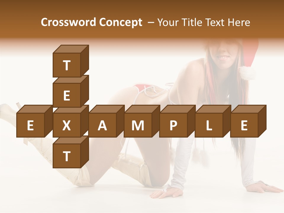 Hot Girl Hair PowerPoint Template