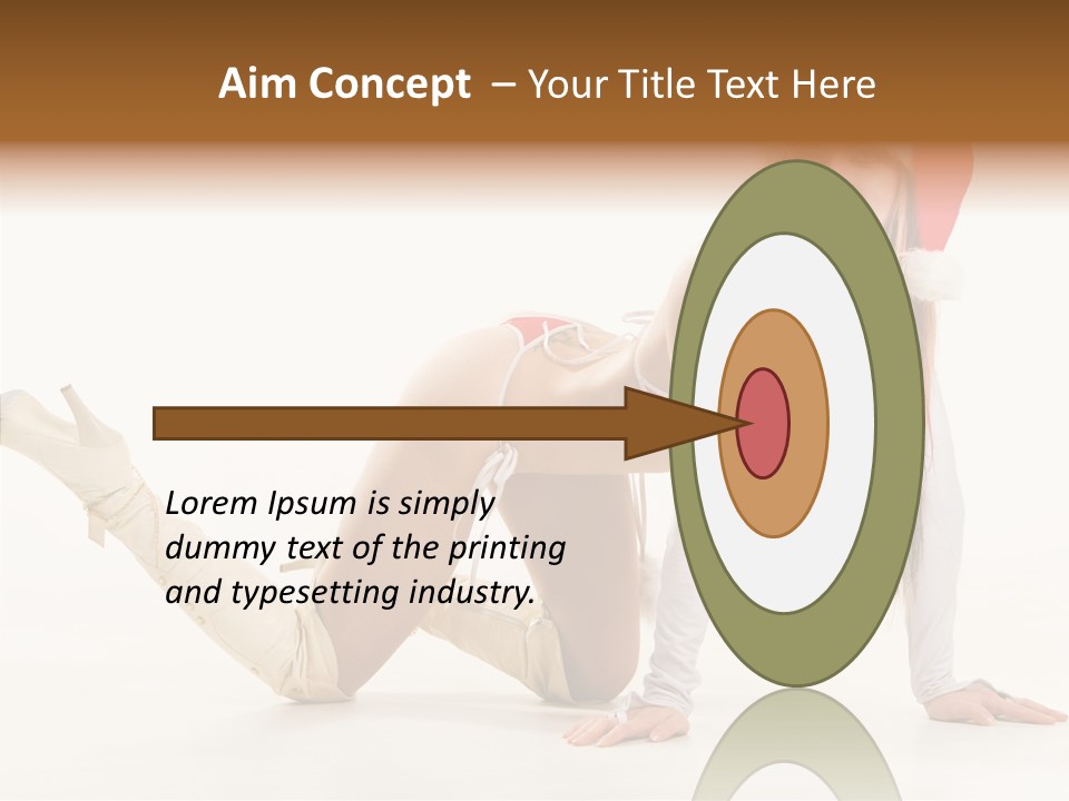 Hot Girl Hair PowerPoint Template