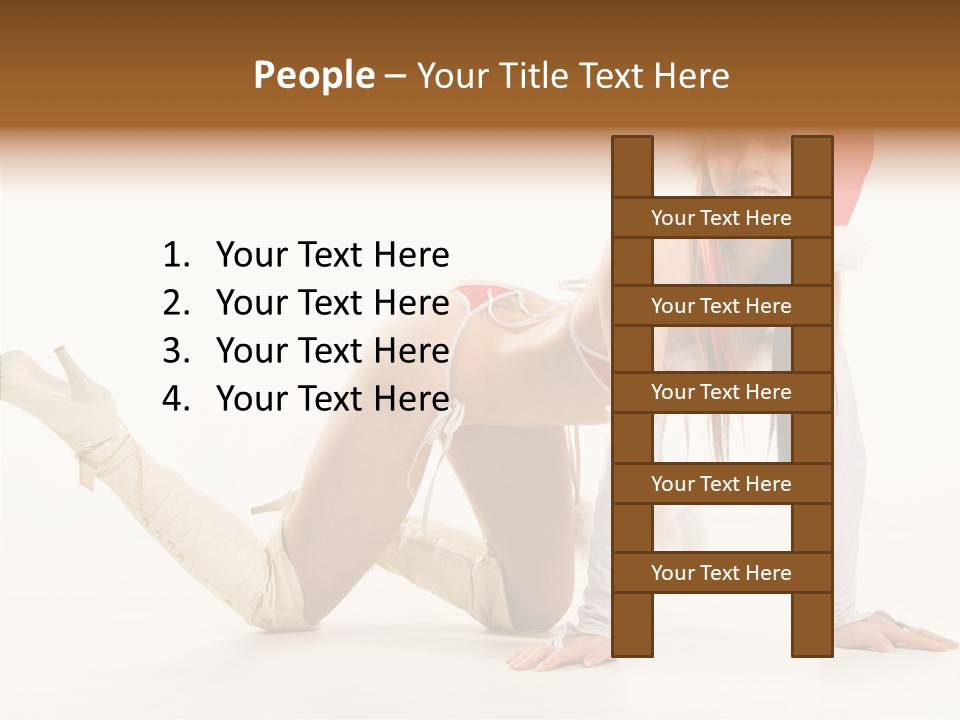 Hot Girl Hair PowerPoint Template