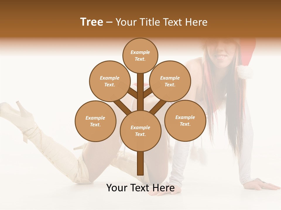 Hot Girl Hair PowerPoint Template