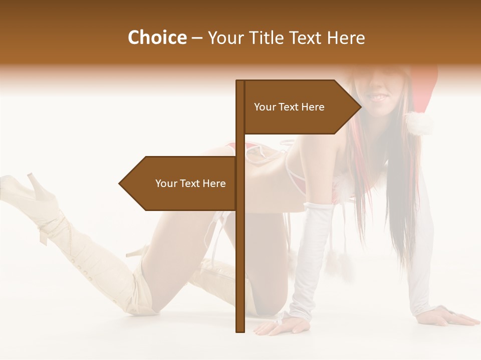 Hot Girl Hair PowerPoint Template