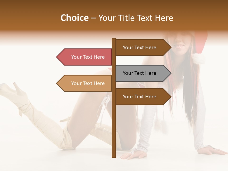 Hot Girl Hair PowerPoint Template