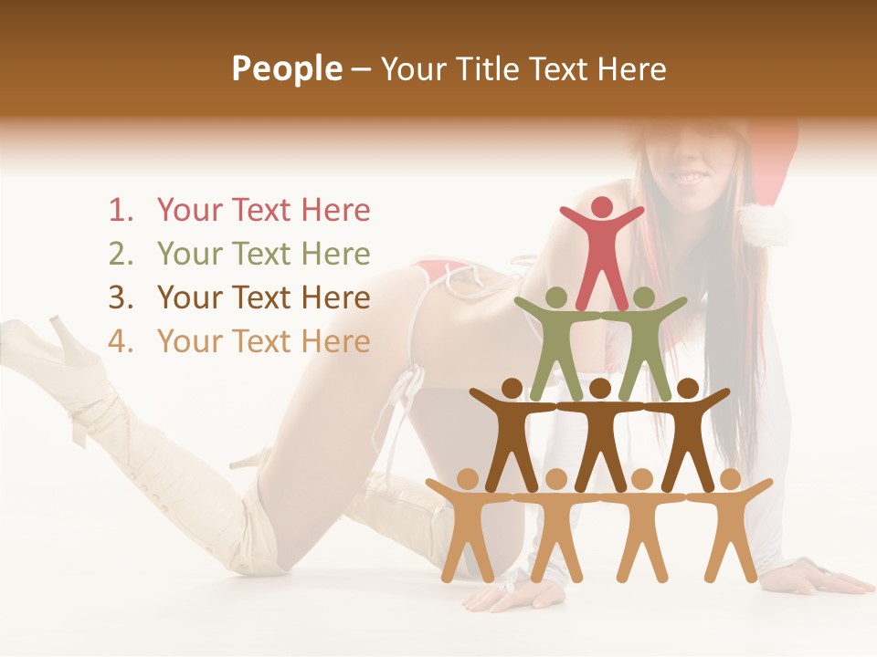 Hot Girl Hair PowerPoint Template