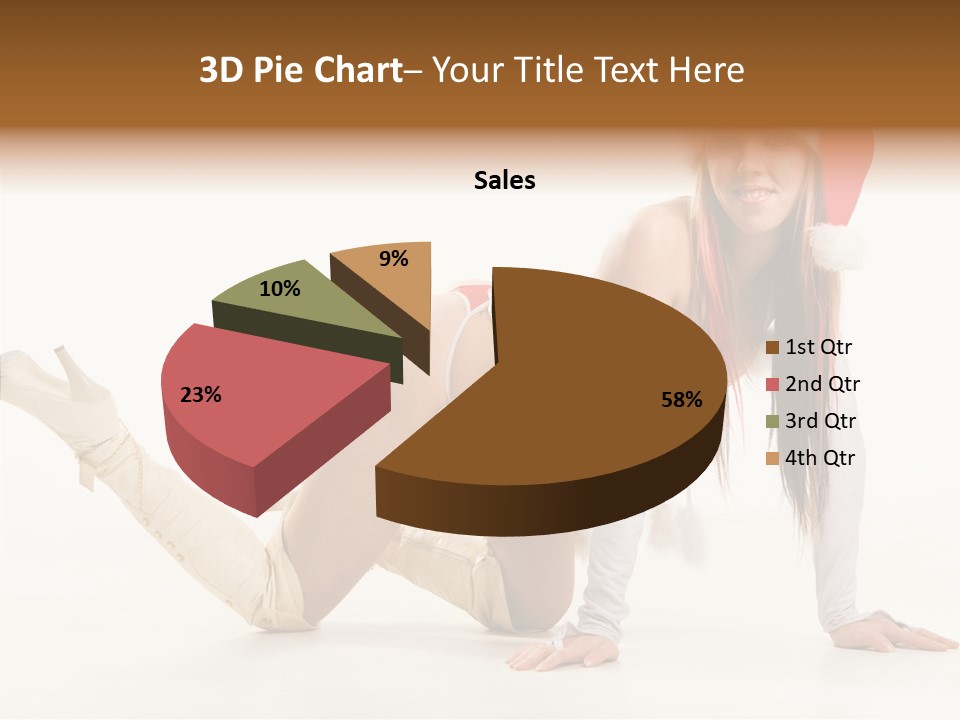 Hot Girl Hair PowerPoint Template